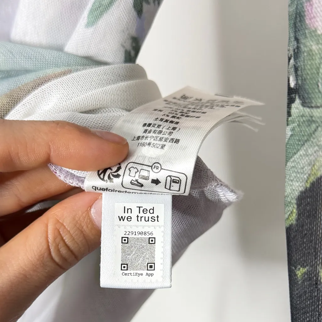 Ted Baker London Jasmee High Neck Printed Mesh Top - Image 4