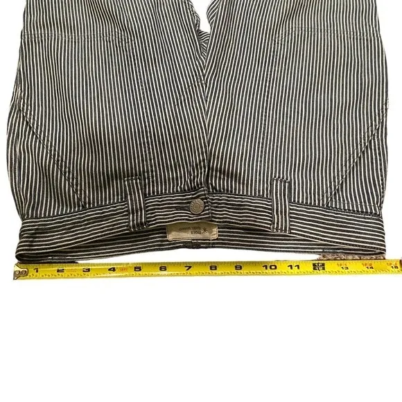 Isabel Marant Size 28 Crop Trouser Pants Blue White Pinstripe Coastal Nautical - Image 9