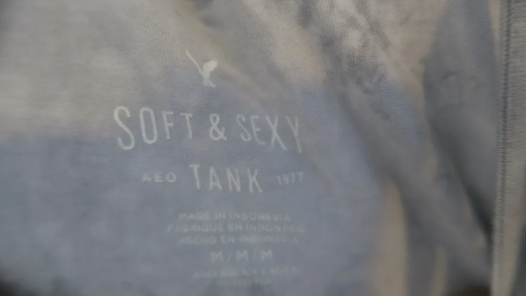 American Eagle Outfitters soft & sexy aeo tank 1977 in gray size medium. - Image 9