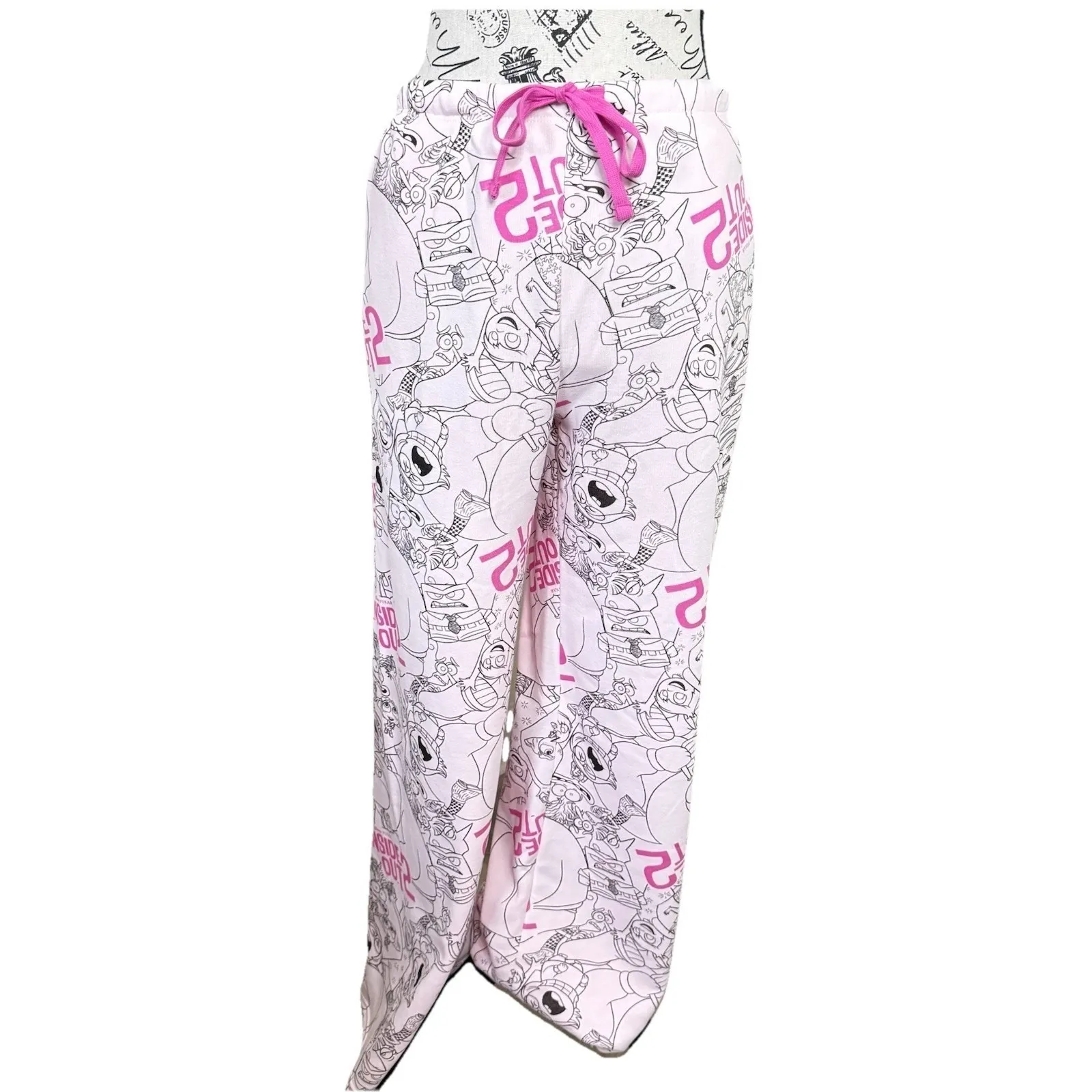 Inside Out 2 Women's Pajama Pants Size XL Pink Cotton Lounge Sleepwear - Image 2