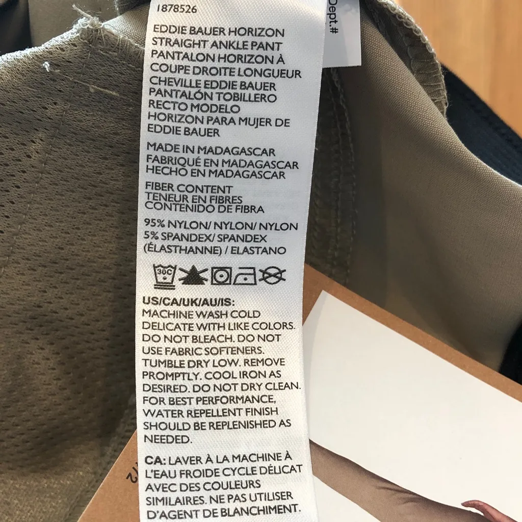 Eddie Bauer Women's Tan Cropped Ankle Pants, 14 - Image 10