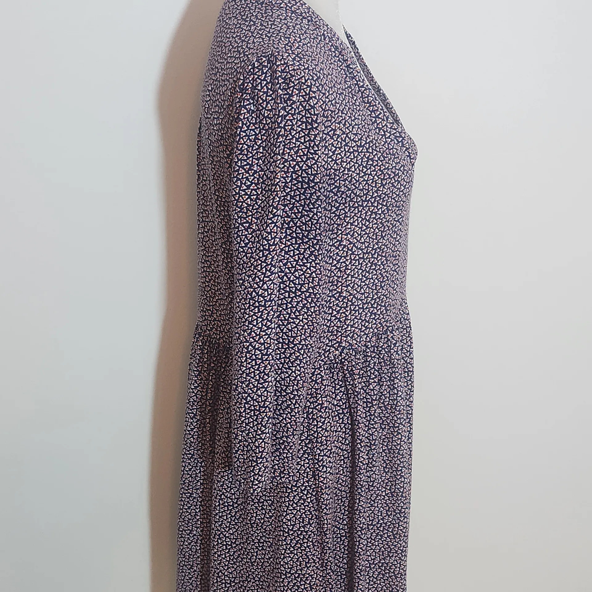 Maeve by Anthropologie Navy Print Mini Dress Size XS - Image 4