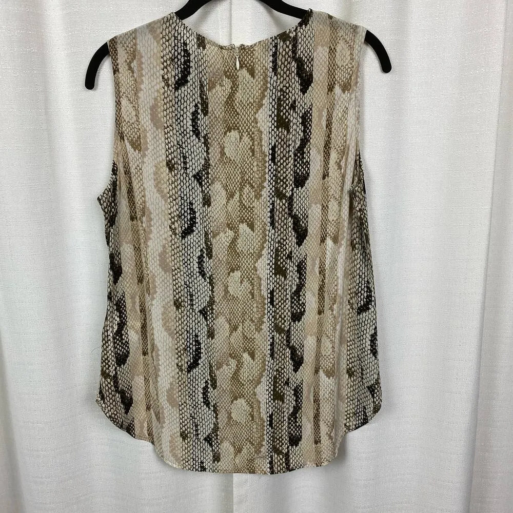 Equipment Femme Brown Snakeskin Print Tank Blouse Sz.S/P - Image 5