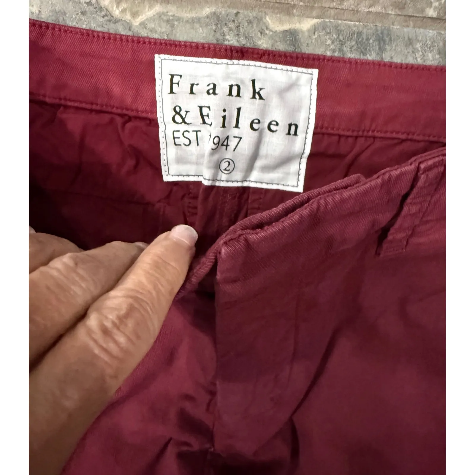 New! Frank & Eileen Wicklow The
Italian Chino in Oxblood‎ Sz 2 $288 - Image 6