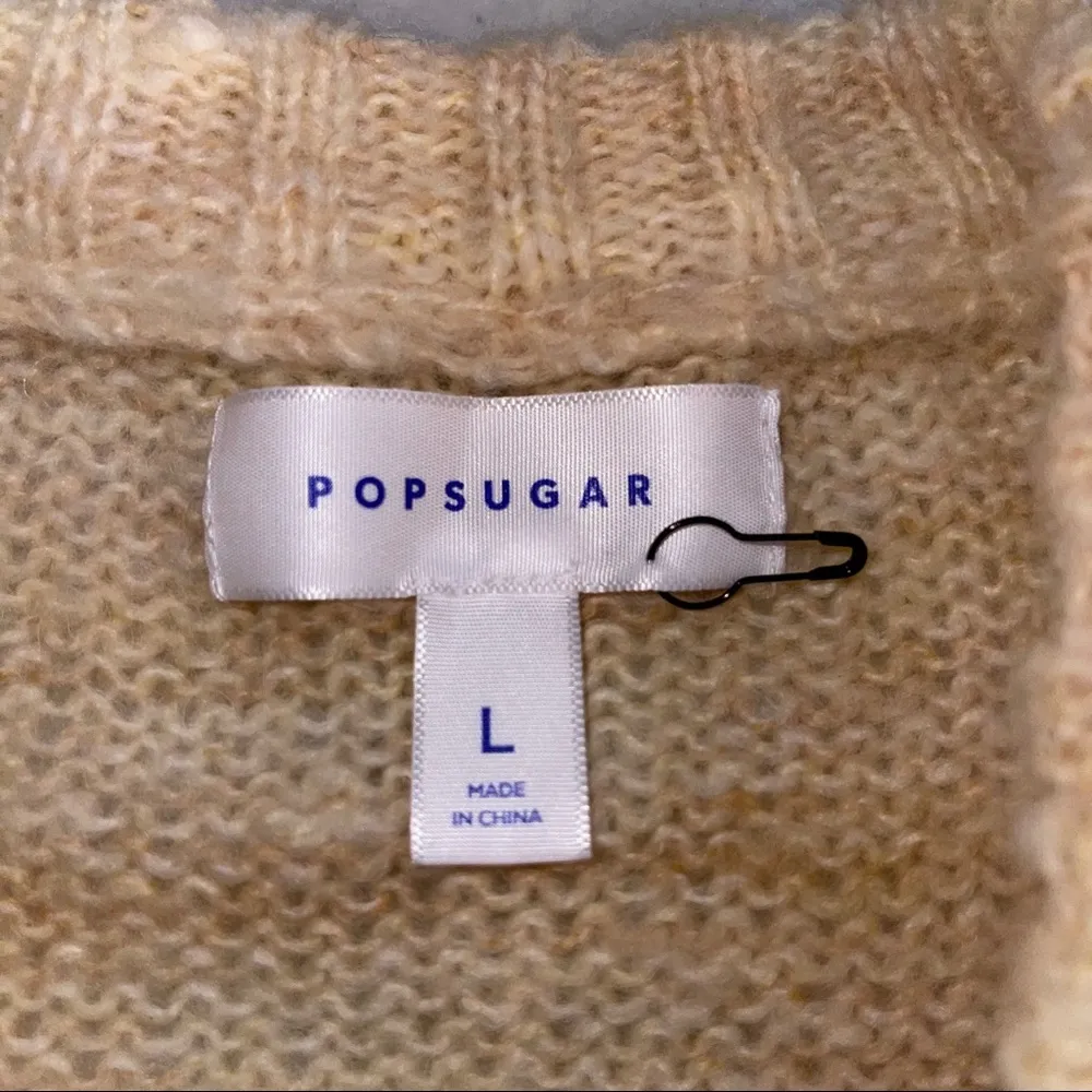 POPSUGAR PUFF-SLEEVE SWEATER LIGHTWEIGHT LARGE - Image 42