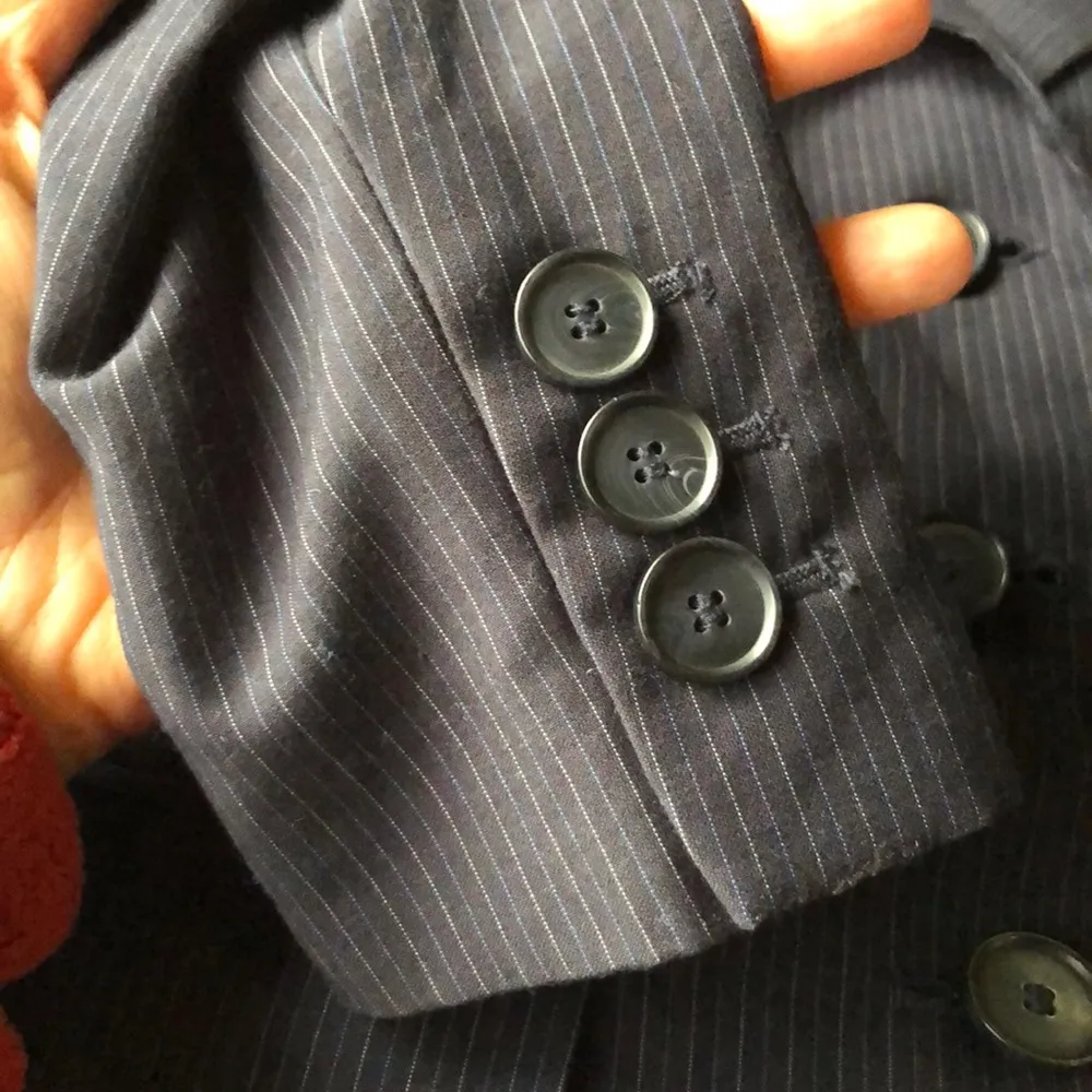 NINE WEST Navy Blue Blazer Jacket 6P - Image 7