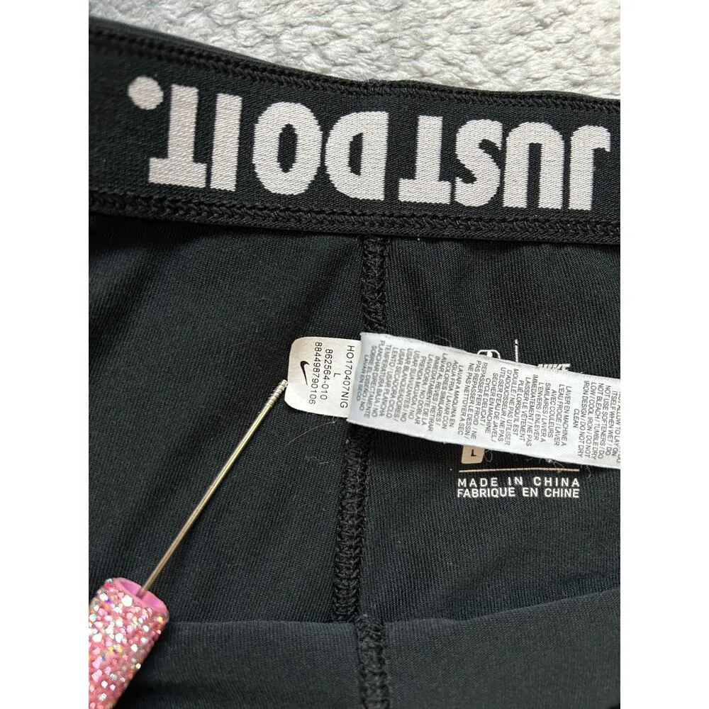 Nike Just do it Women Sacramento Kings Nike Black Leg-A-See Tights Size Large - Image 6