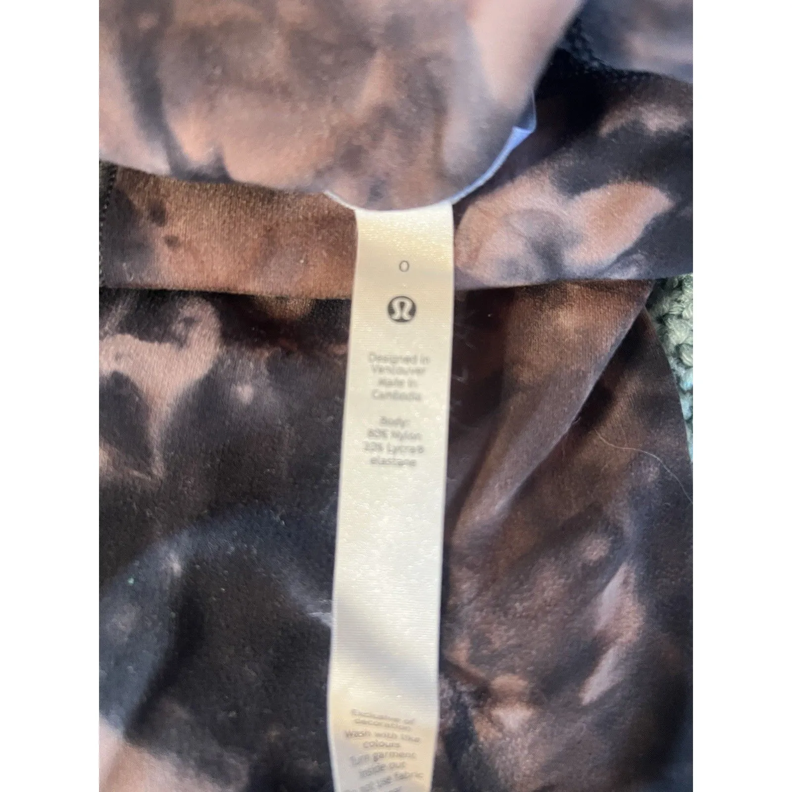 Lululemon Align Sz 0 Diamond Dye Graphite gray pink pastel EUC 23 Inch Inseam - Image 2