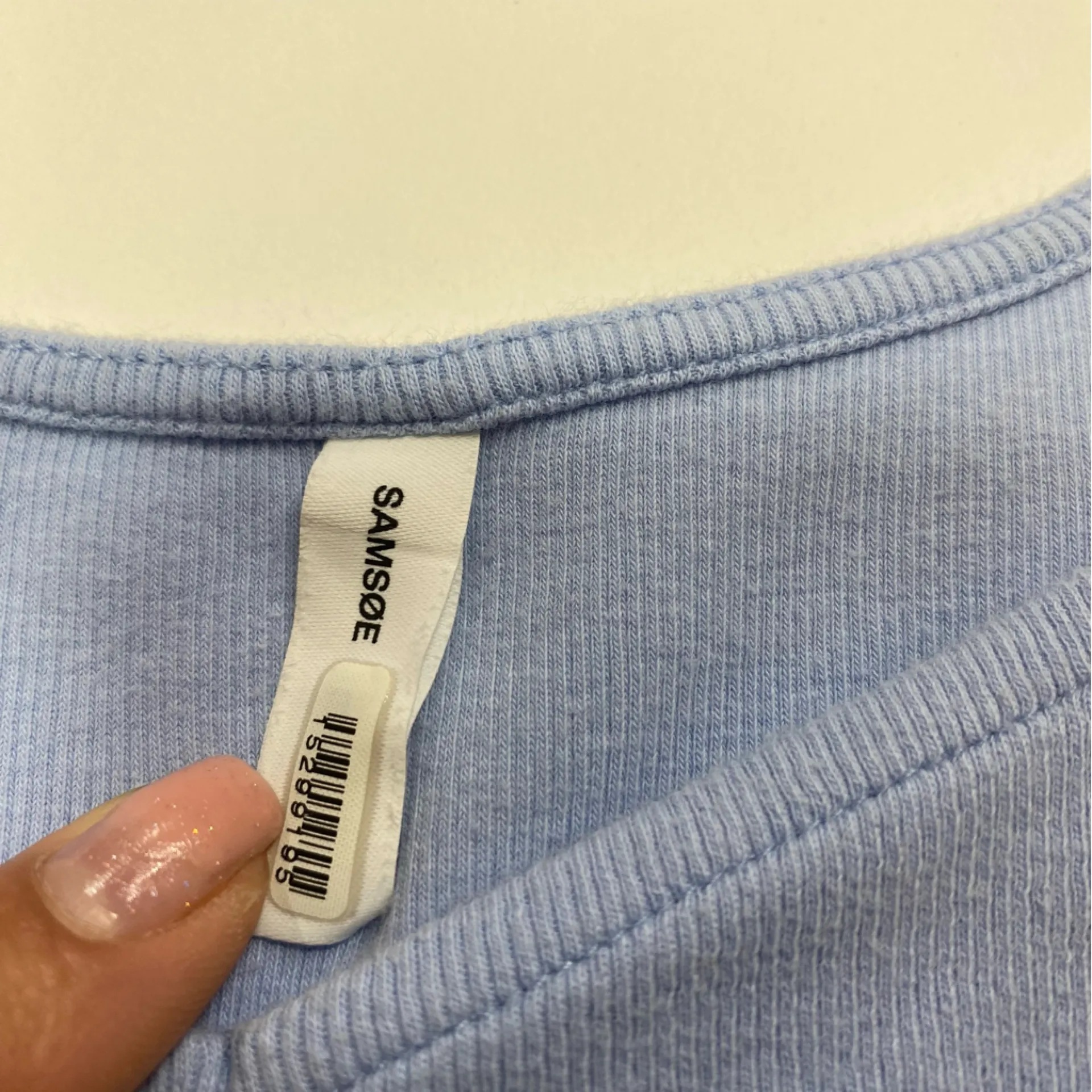 Samsoe Kirsty Top Size Large Blue - Image 5