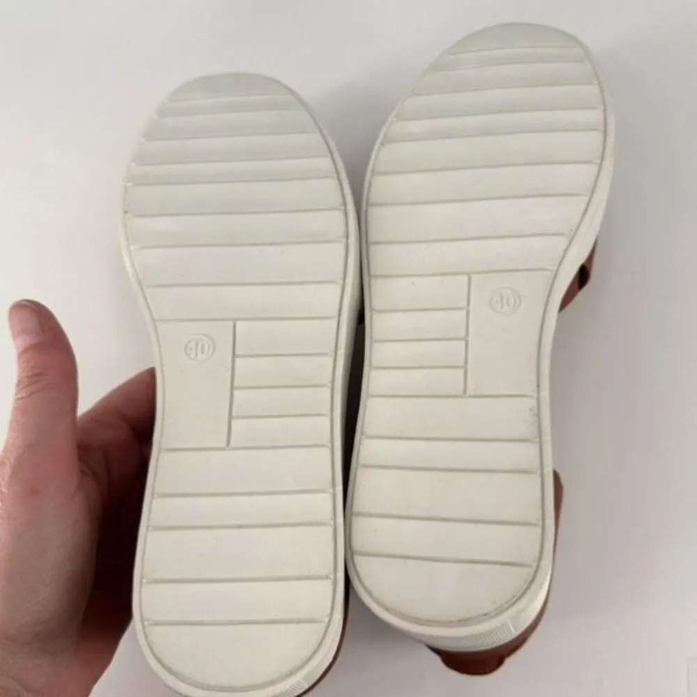 Journee Collection Seena Wedge Sneaker‎ Sandal Cut out Size 40, brown Size 10 - Image 6