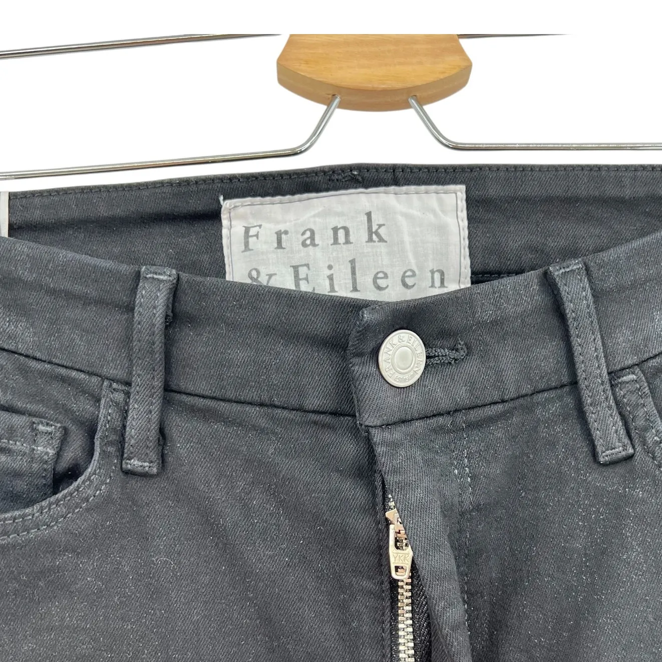 Frank & Eileen Sligo Jeans Glitter Italian Waxed Denim Black Size‎ 28 - Image 4