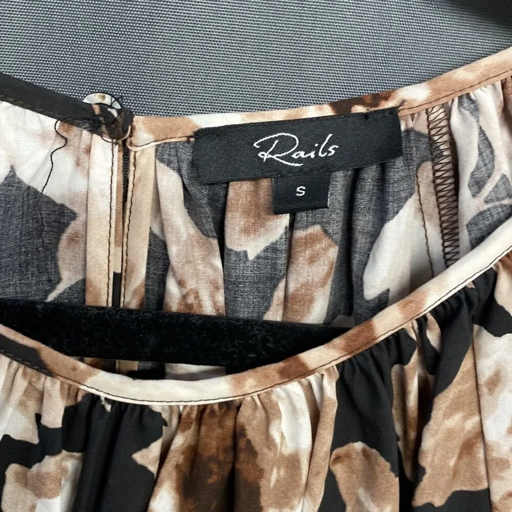 Rails Dresses Rails Khloe Mini Dress Sepia Roses Floral Size Small (b24.6) - Image 4