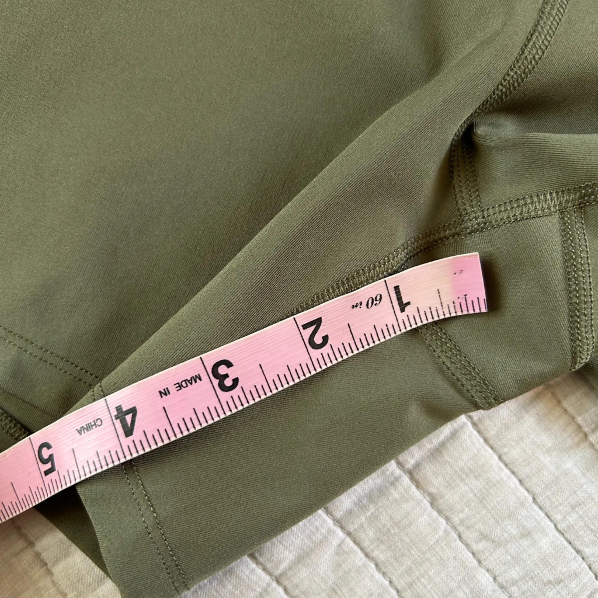 Target All in motion high rise olive green workout CrossFit biker shorts L - Image 9