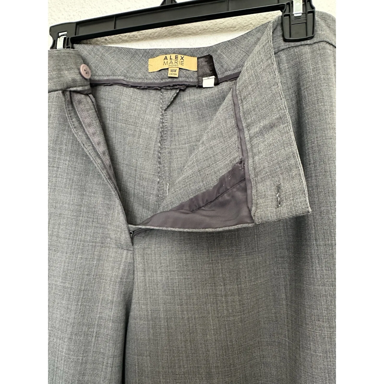 Alex Marie Size 18w Dress pants , gray, classic, high rise waist - Image 6