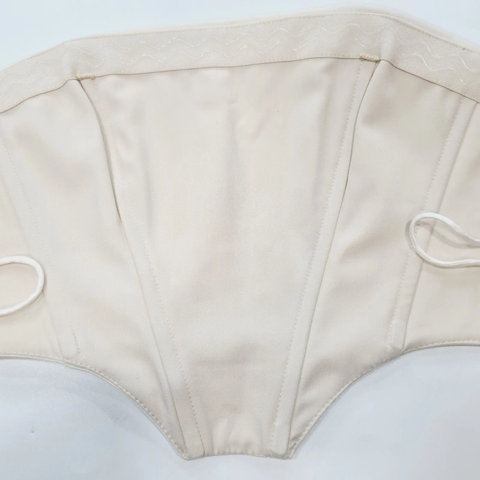 h:ours Sedona Corset Crop Top in Cream Small - Image 6