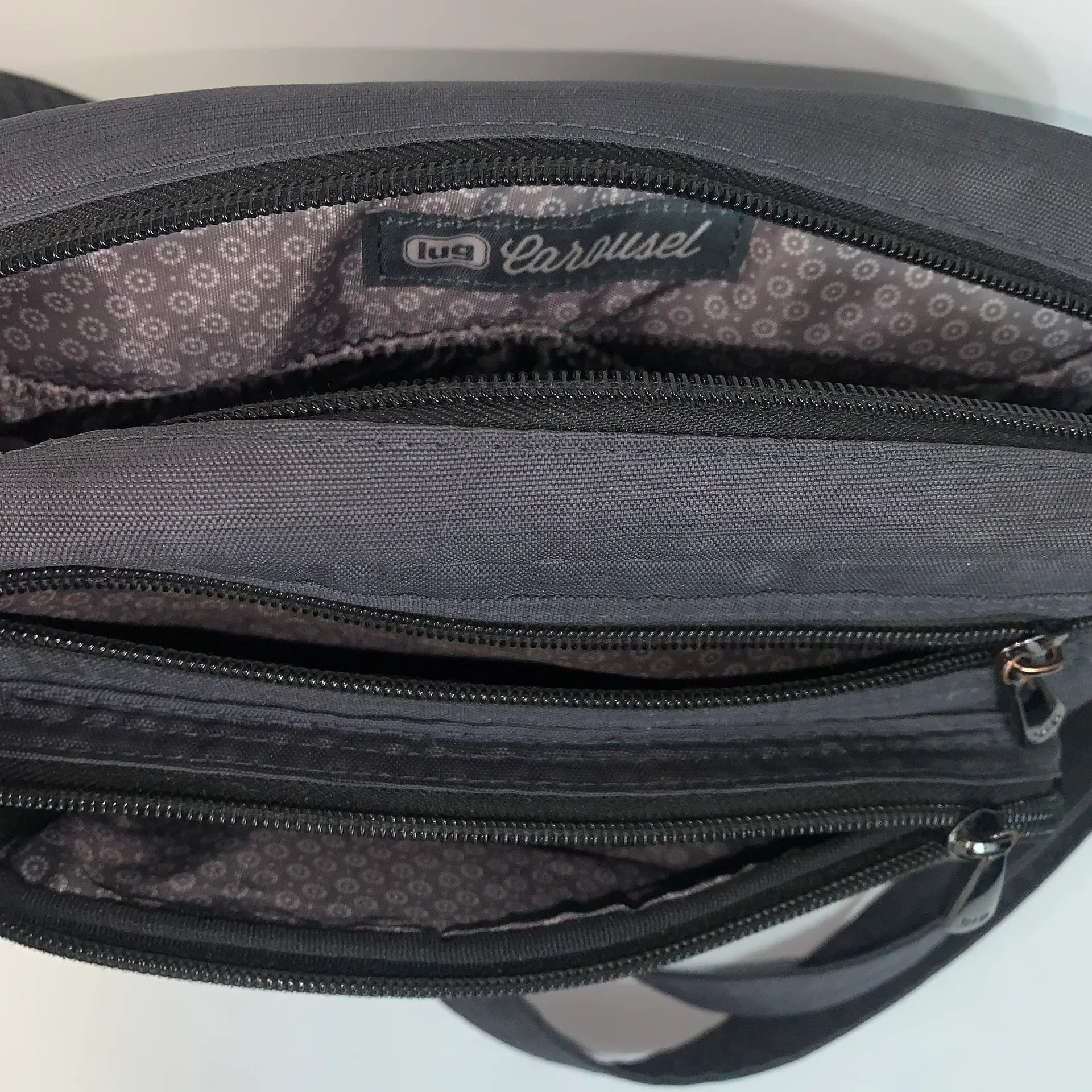 Gray Zipper Convertible Women’s Crossbody Bag - Image 4