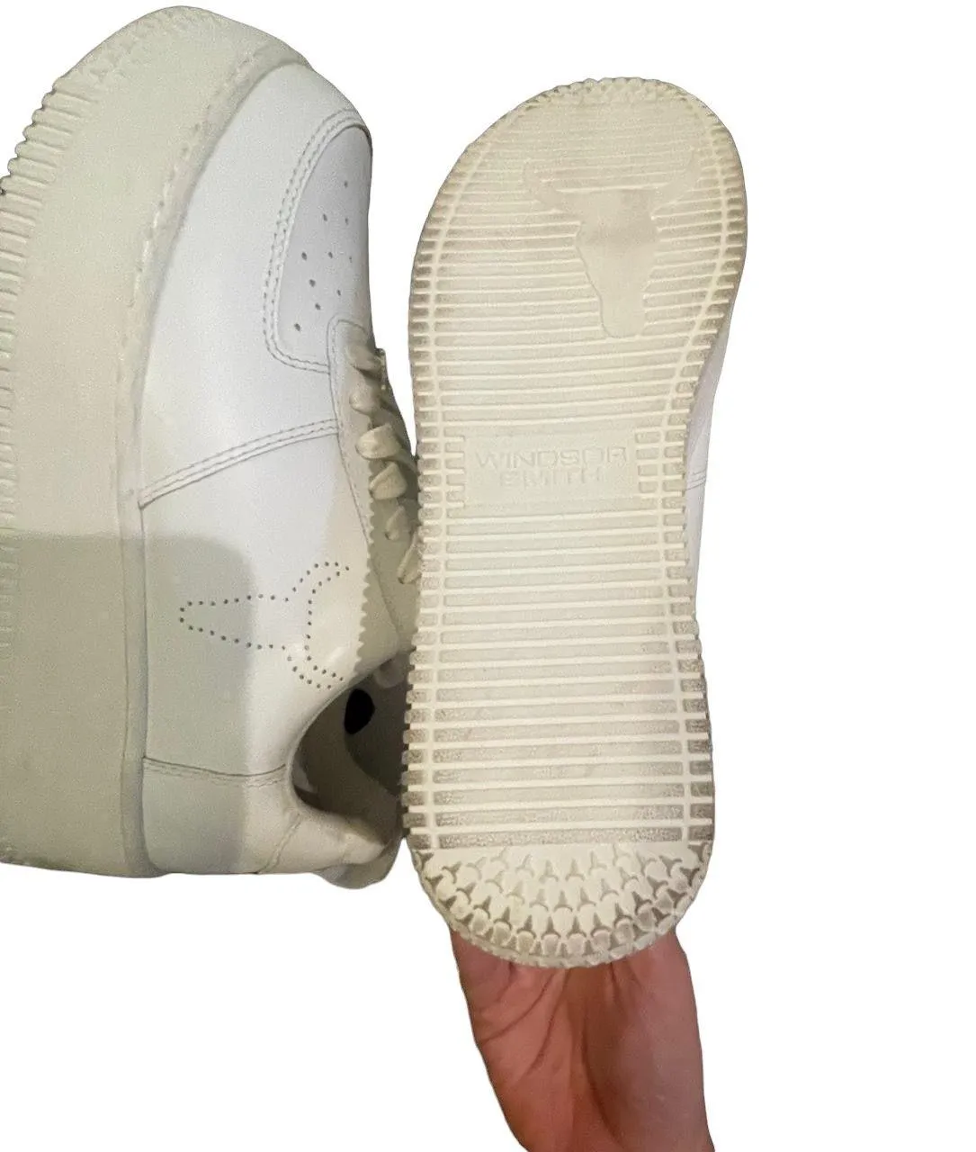 White Windsor Smith Racerr Sneakers - Image 8