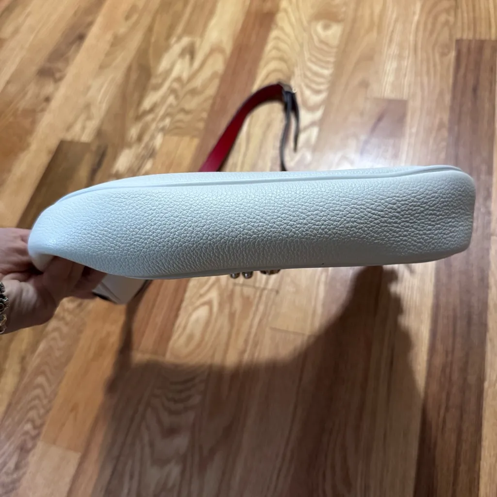 Christian Louboutin Small Carasky Crossbody Shoulder bag in white - Image 10