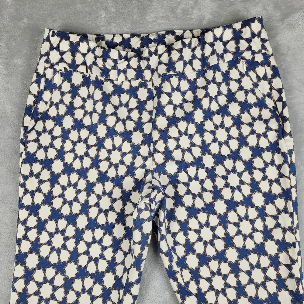 Soft Surroundings Pants Superla Stretch Pull On Mosaic Skinny Petite Size LARGE - Image 2