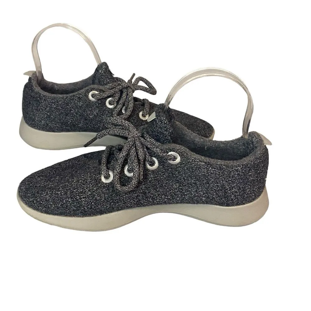 Allbirds Natural Gray ‎ Sole Merino Wool Runners Sneakers Women's Size 9 Preppy - Image 5