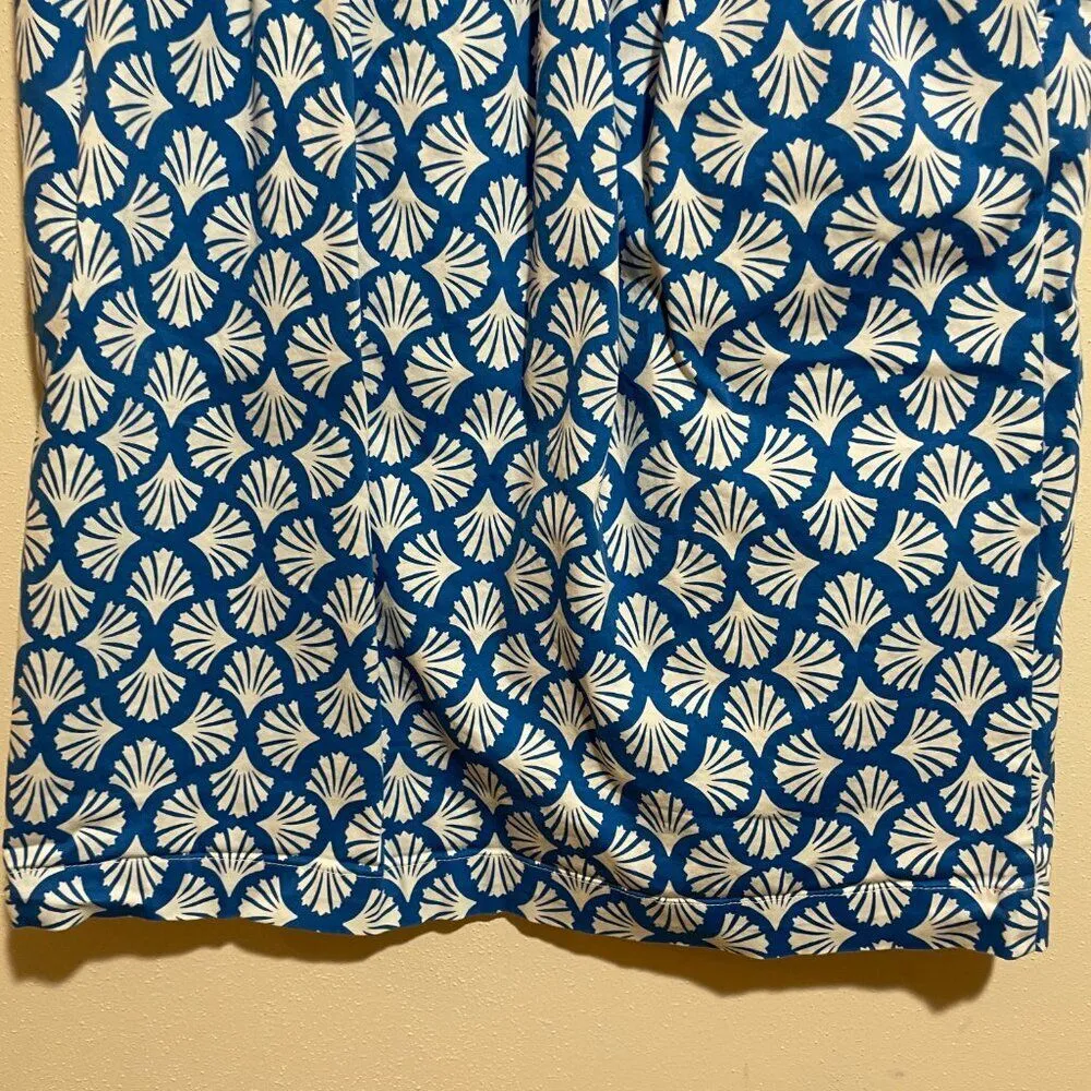 NWOT Boden Size 4L Danby Pull On Mini Skirt Blue Pattern Elastic Waist - Image 9