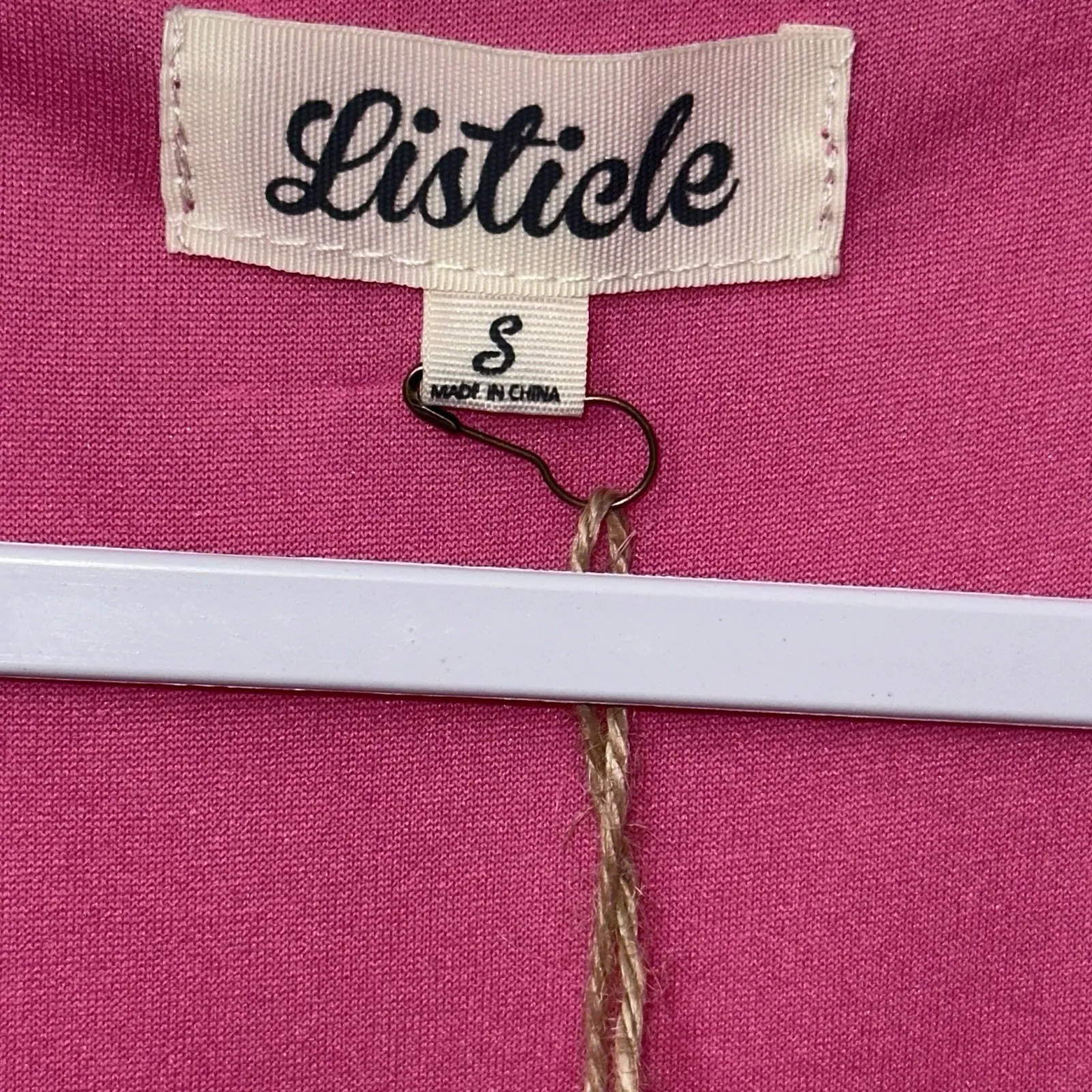 Listicle Womens Romper‎ Dress Sz Small Barbie Pink Chiffon Flirty Caplet Flutter - Image 8