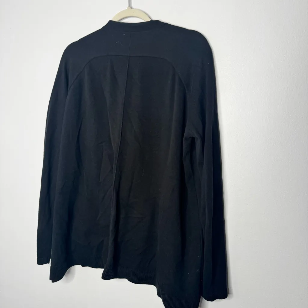 PLANET by Lauren G black Varsity Cardigan - Image 5