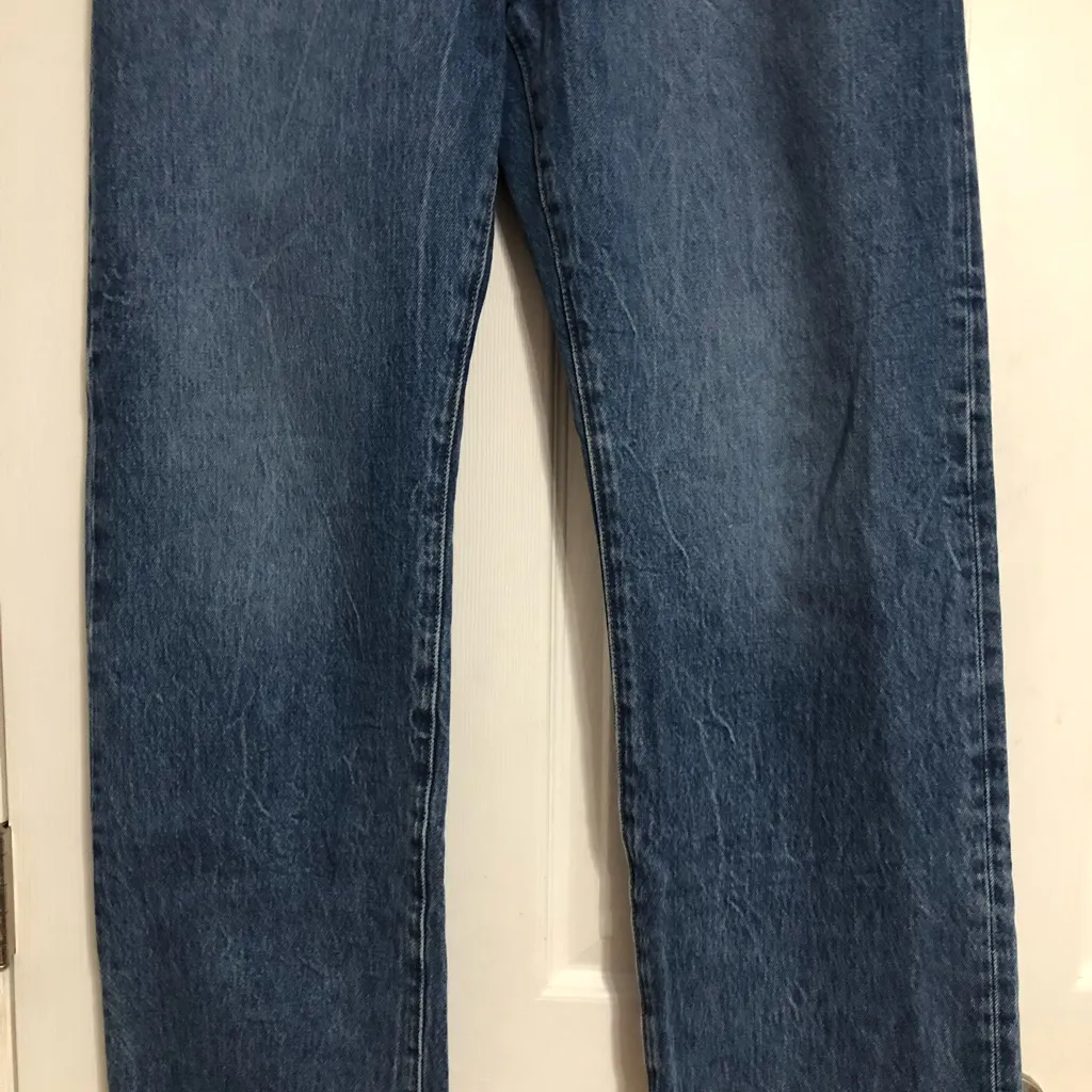 Levi’s 501 90s denim women’s size 31x30 waist measures 34” high rise button‎ fly - Image 9