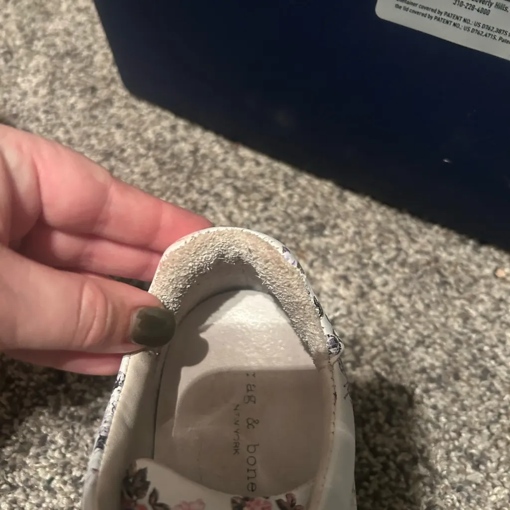 Rag & Bone Floral Leather Sneakers - Image 8