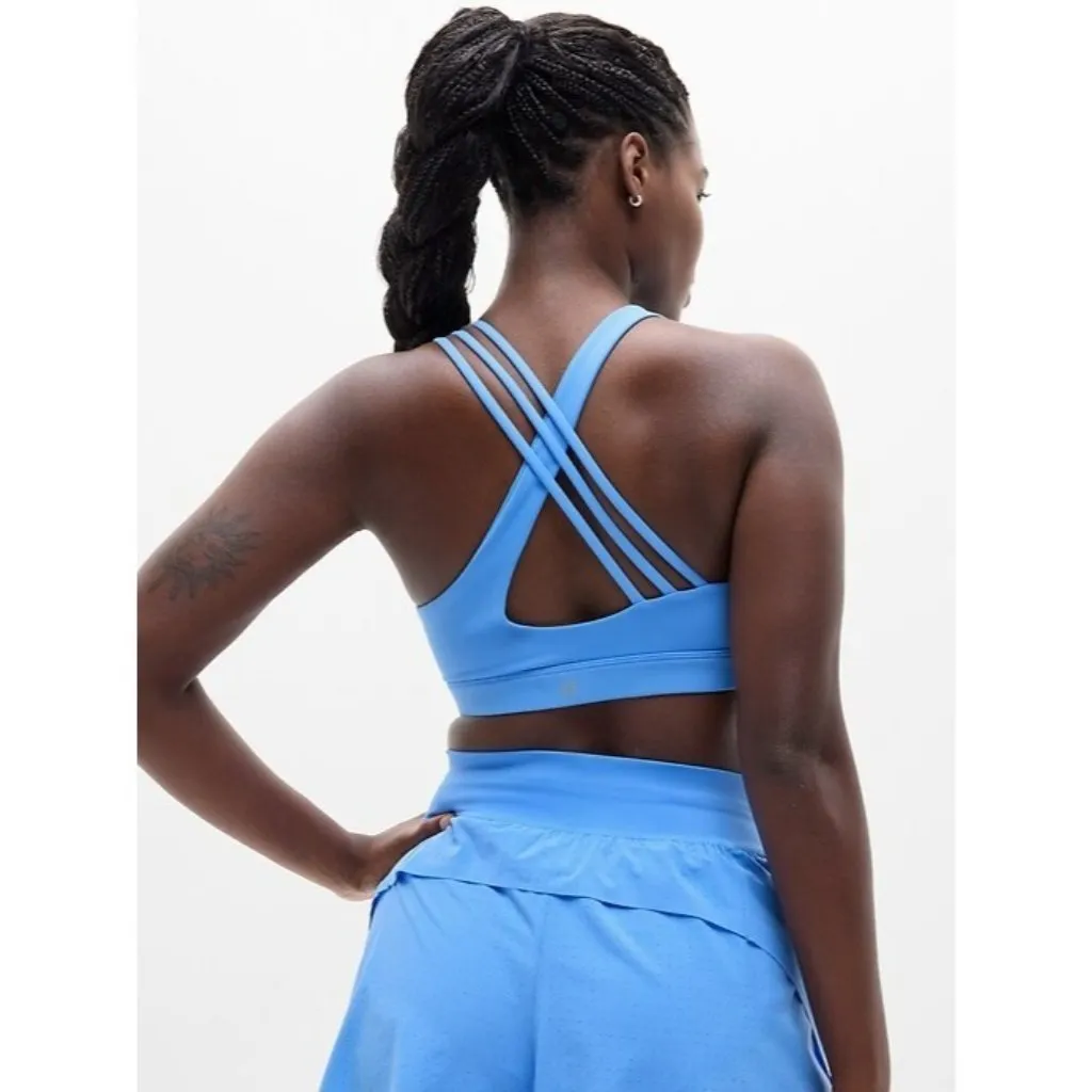 Athleta S Train Free Sport Bra Cornflower Blue Small Cup D-DD - Image 5