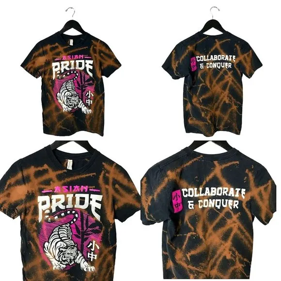 Bleach 1/1 ART Bella Canvas Asian Pride Collaborate & Conquer T Shirt S - Image 2