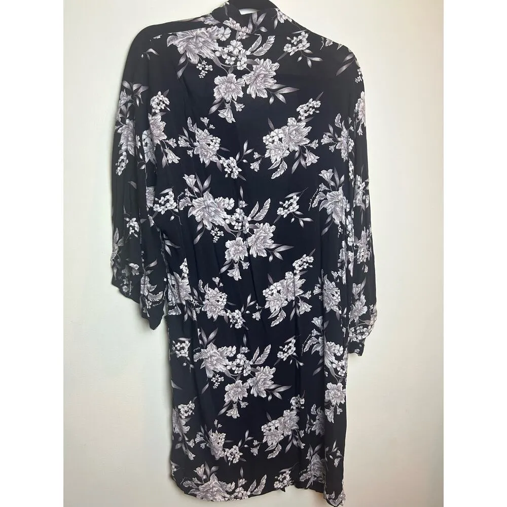 Spiritual Ganster One Size Open Front Tie Wrap Cardigan Cover-up Neutral - Image 6