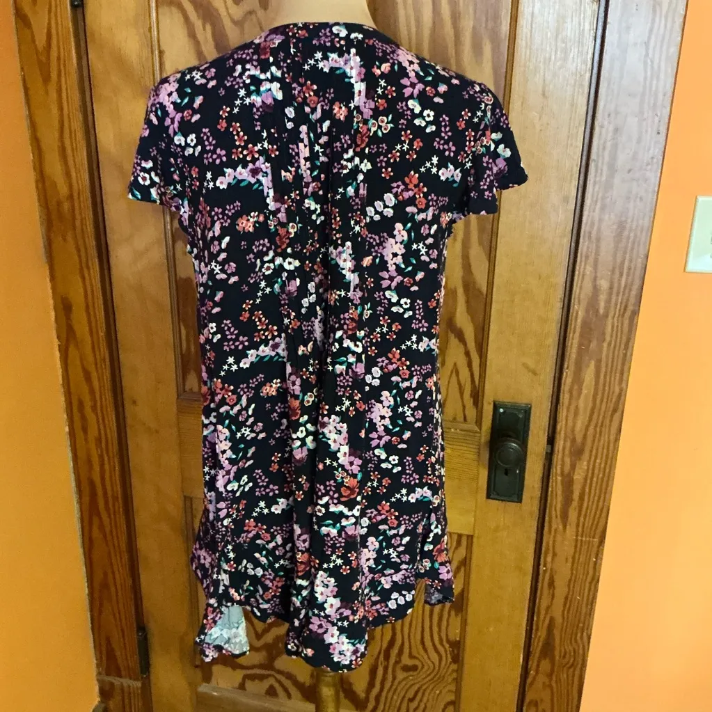 Intro blue floral feminine tunic Size M - Image 9