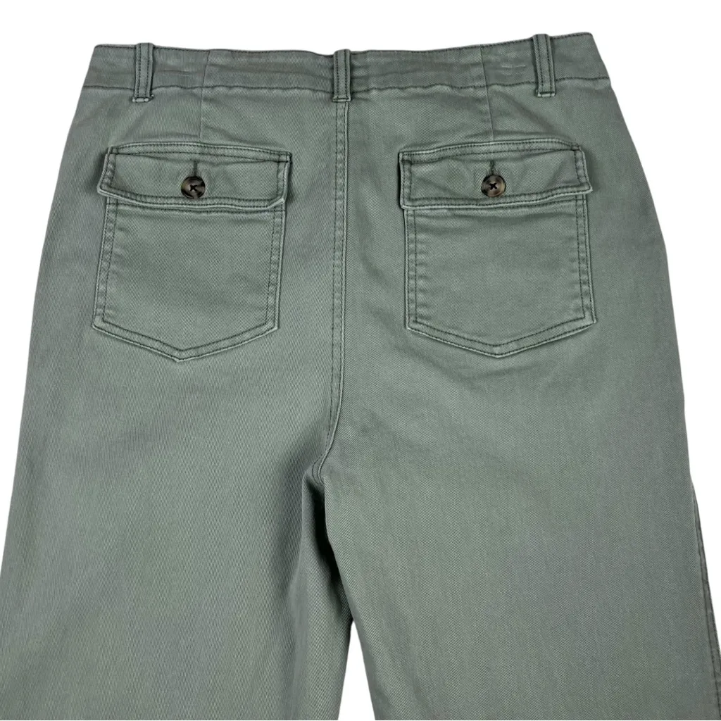 Faherty Organic Cotton Raw Hem Ankle Utility Pant Green Size 30 - Image 8