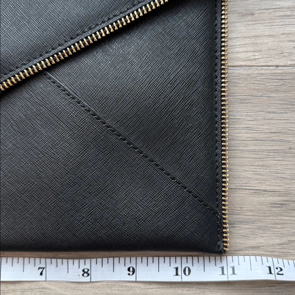 Rebecca Minkoff  Leather Leo Envelope Leather Clutch Bag - Image 3