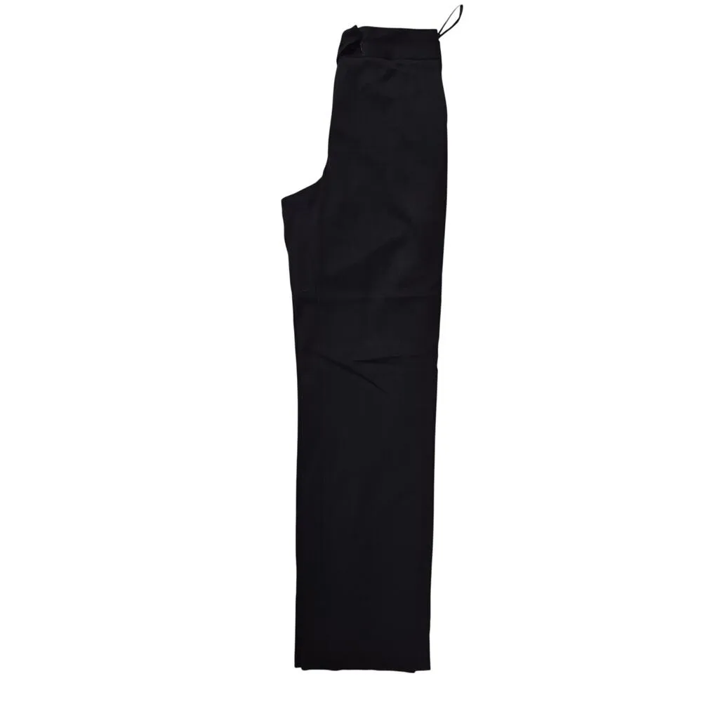 Donna Karan New York Black Wool Blend Pants Flat Front Straight Leg 30x33 Sz 8 - Image 3