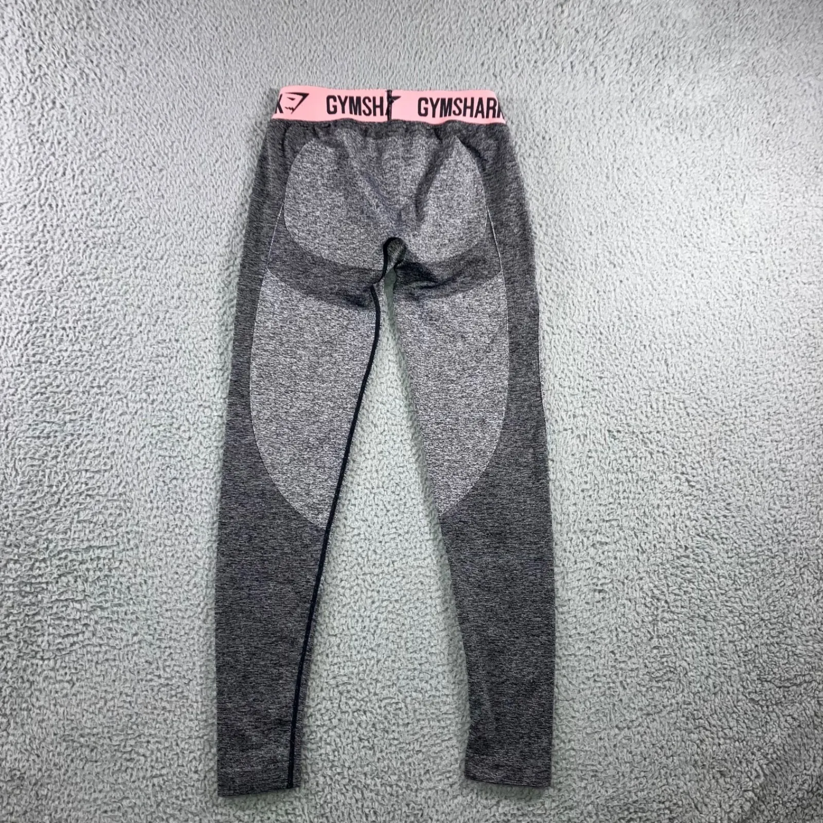 Gymshark Leggings Women Small Low Rise Flex Logo‎ Contour Gym Running Workout - Image 2