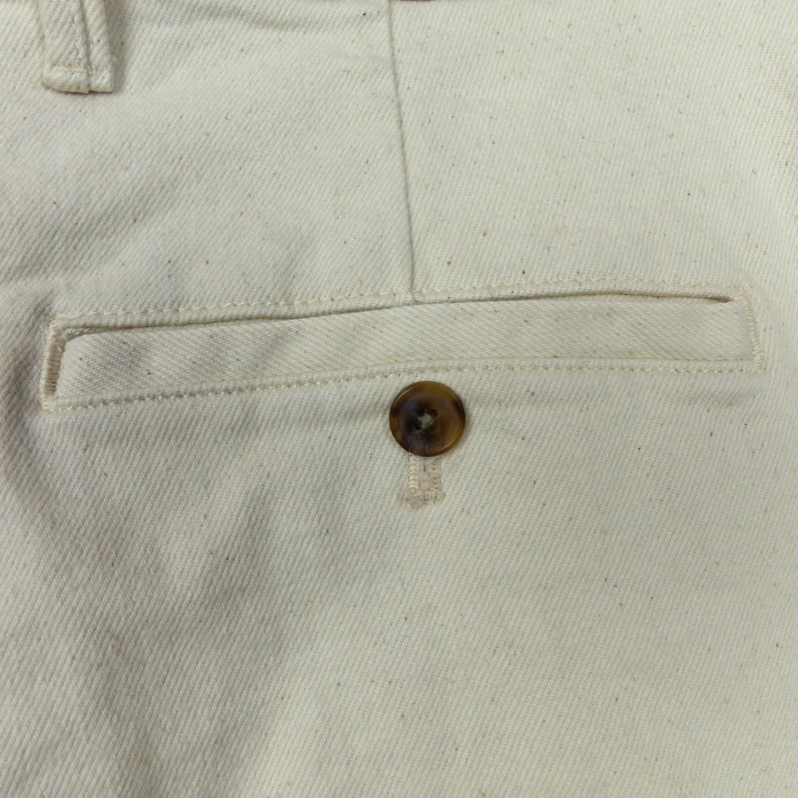 Banana Republic Jeans Womens 31 Ecru Denim Kick Trouser High Rise Ankle Flare - Image 10