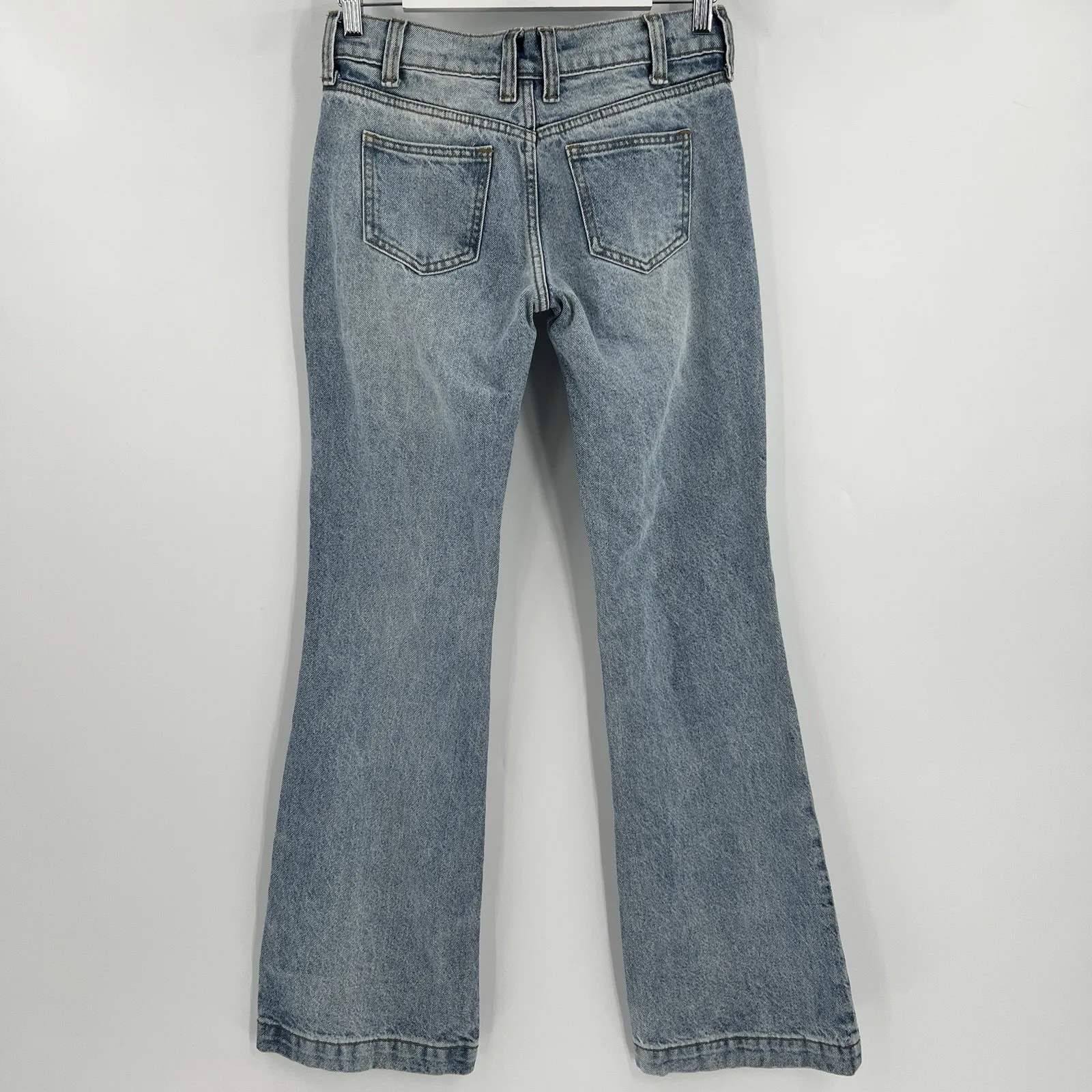 John Galt Brandy Melville Flare Jeans Low Rise Light Wash Women's Size Small - Image 4