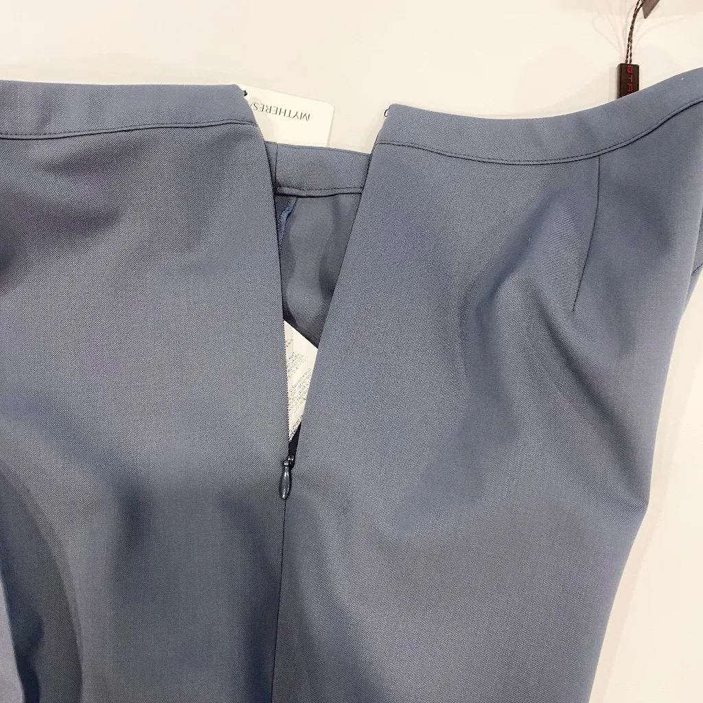 NWT Etro 44 Italian Women's Wool Blend Flare Bottom Dress Trousers - Image 6