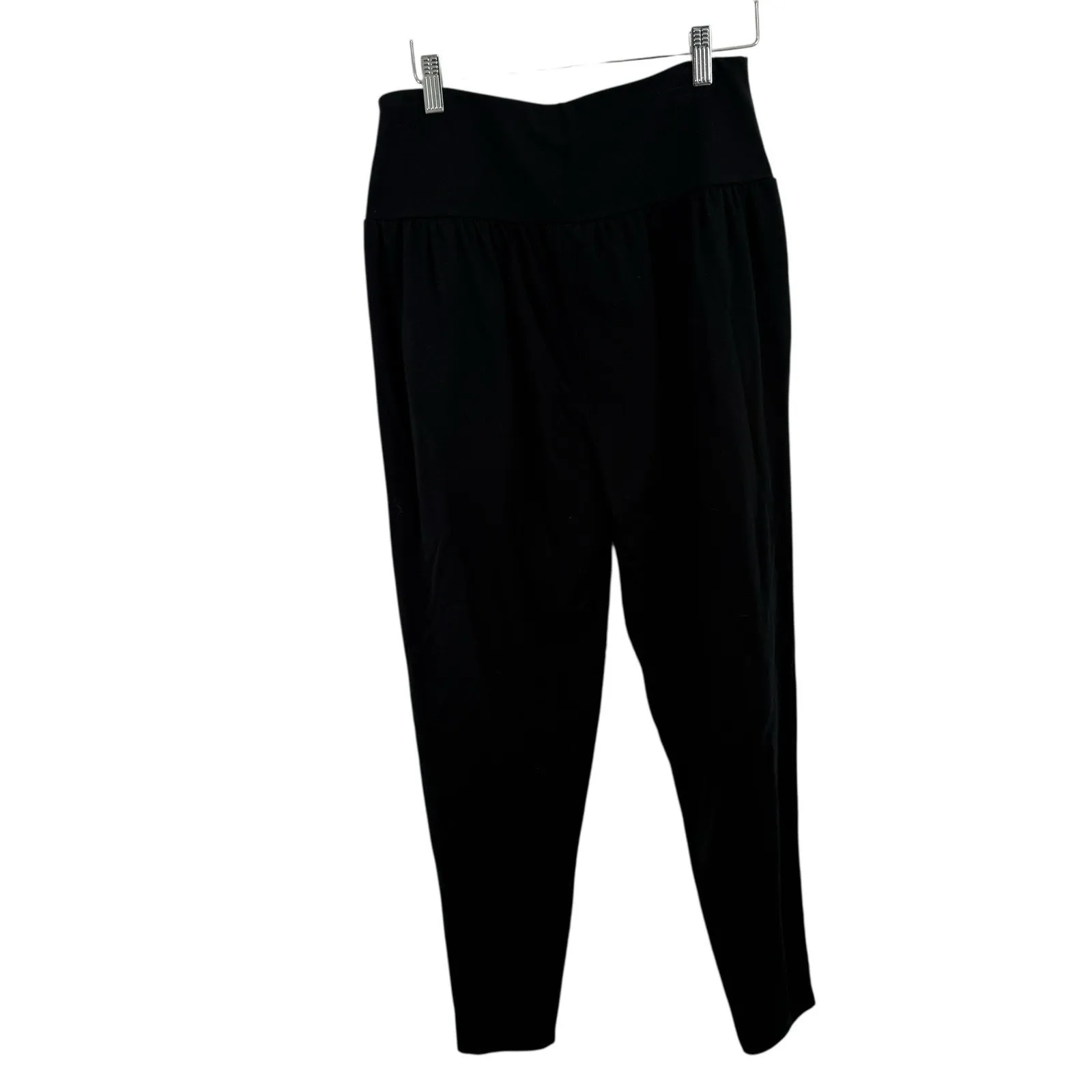Garnet Hill Perfect Travel Pants Black Pull On Lounge Tencel Lyocell Women Small - Image 5