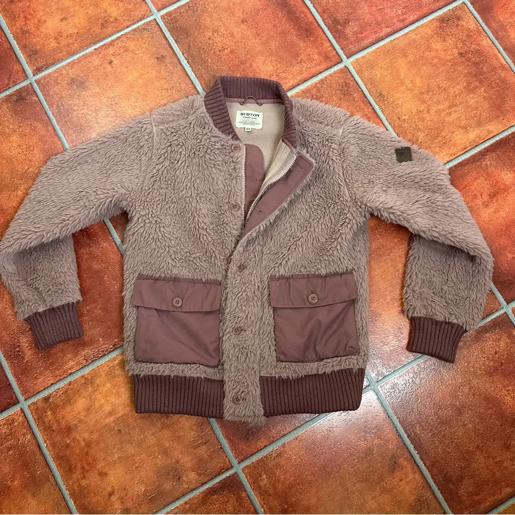 Burton Women's Dusty Pink Teddy Jacket - Image 3