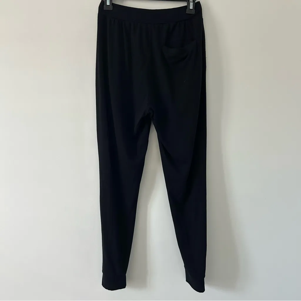 Cozy Earth Black Brushed Viscose Bamboo High Rise Jogger Pant Loungewear S - Image 2