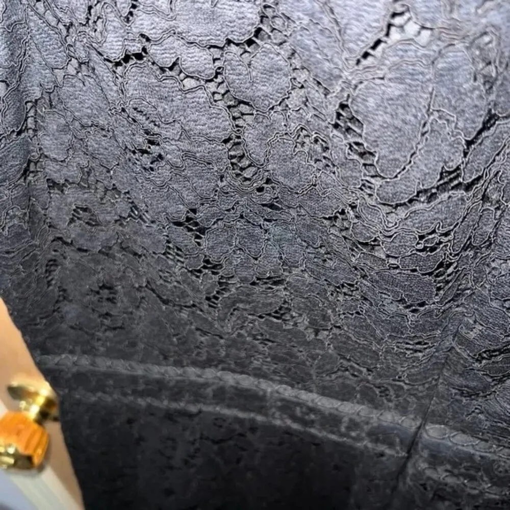 NWT! LOFT - Black Lace Dress - 14 - Image 4