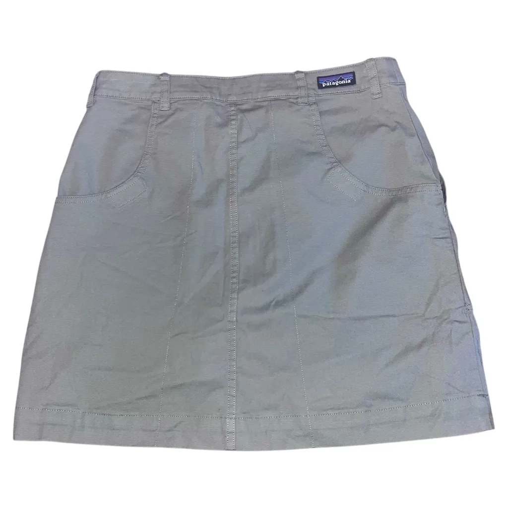 Patagonia Women's Stand Up Skirt Organic Cotton Shale Gray - Image 2