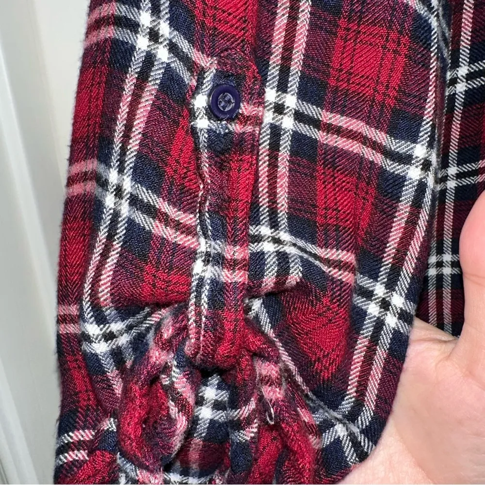 Style house, plaid rayon shirt, women’s medium - Image 8