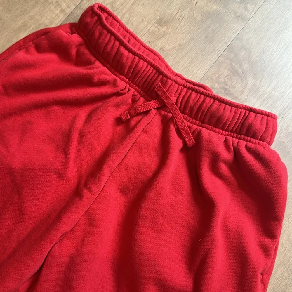 Nike Red mid rise oversized cargo fleece Sweatpants joggers - Image 9