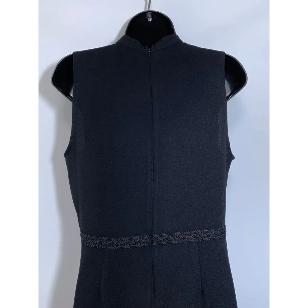 Romeo & Juliet Womens Midi Dress Embellished Floral Sleeveless Black Large - Image 9