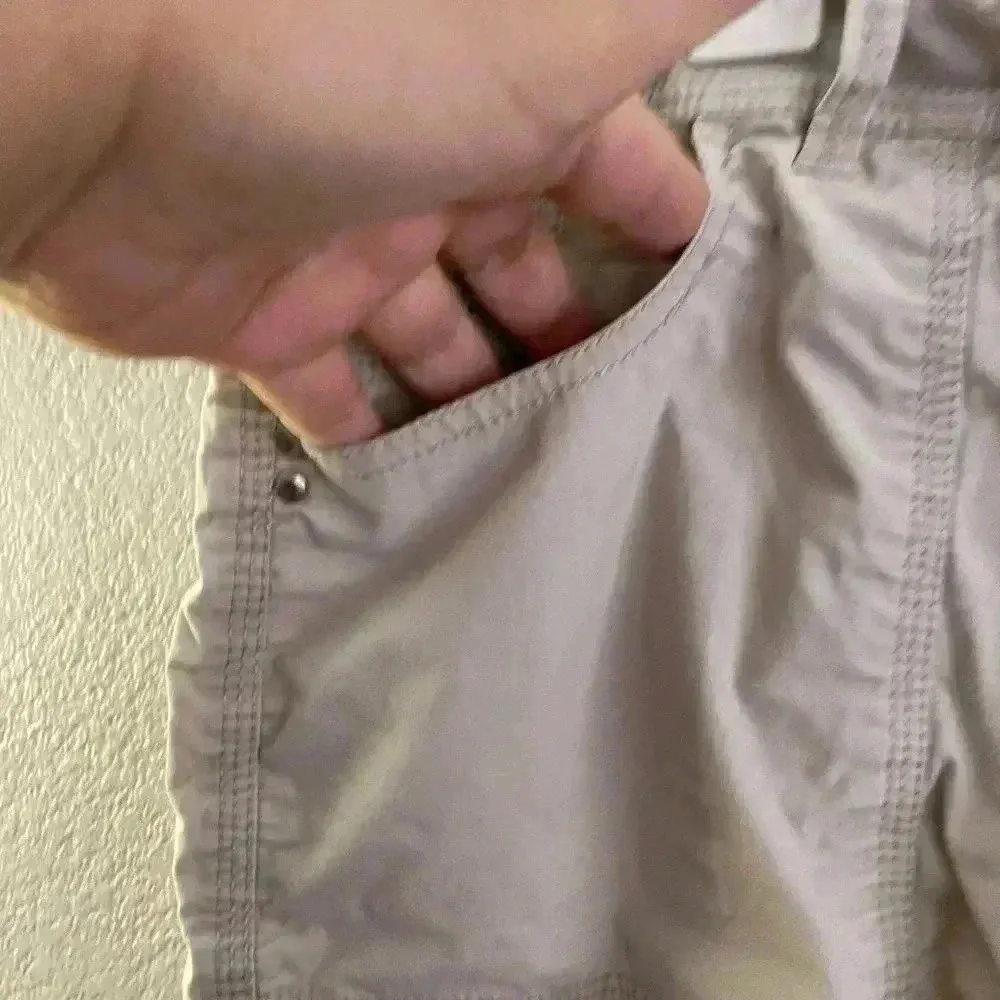 Avenue Women Beige Lightweight Capri Trousers 16 - Image 4