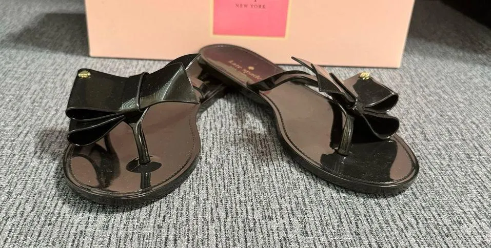 Kate Spade New York Jayla Jelly Bow Flip Flop Sandals - Image 5